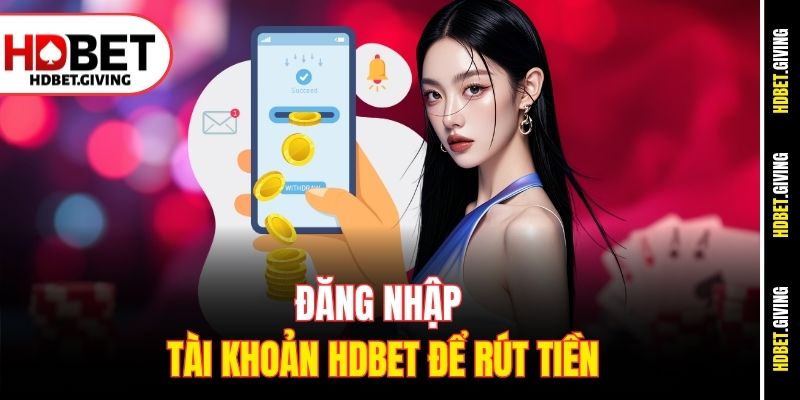 Đăng nhập tài khoản HDbet để rút tiền